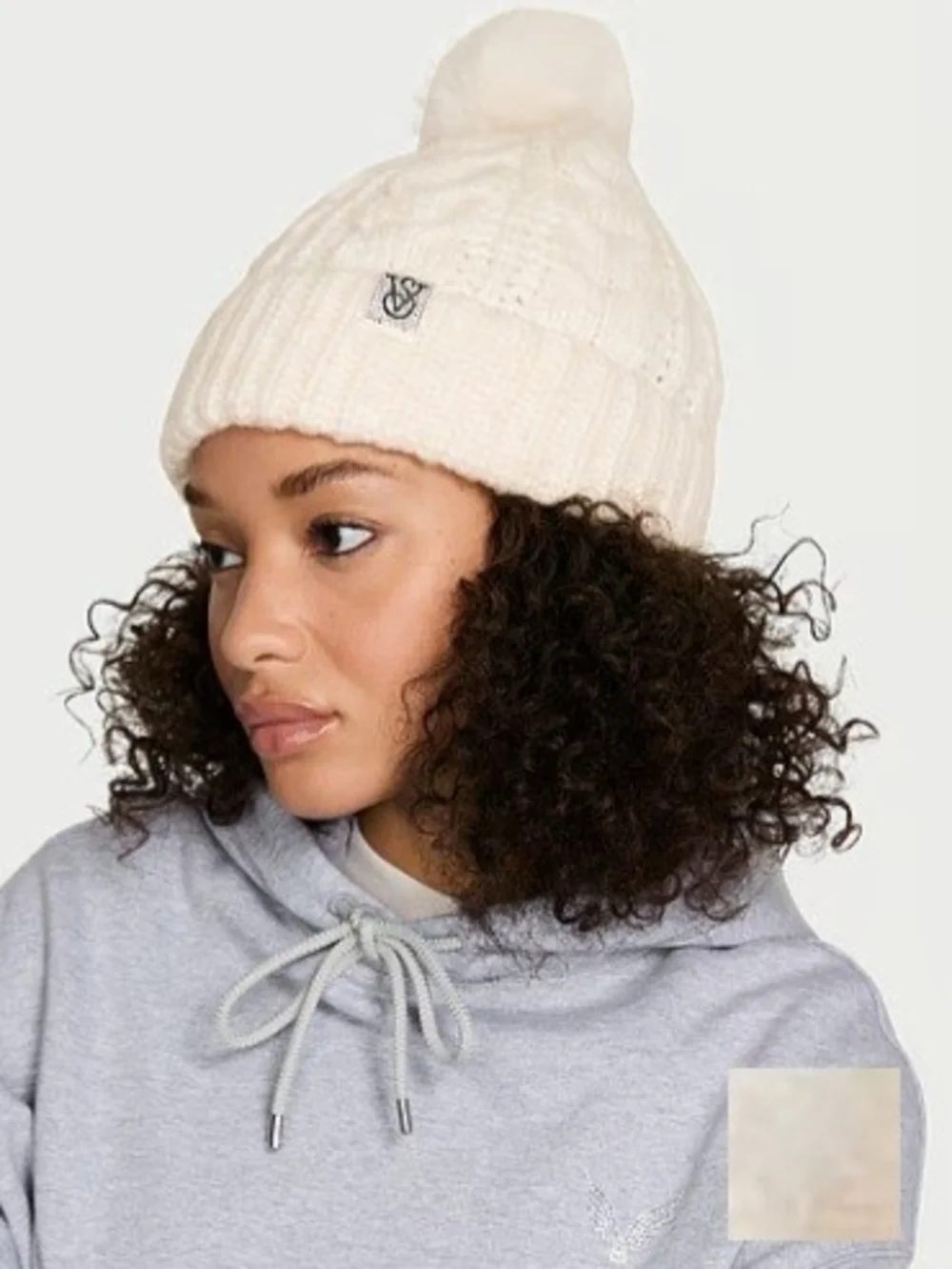 Victoria's Secret Cozy Cable-knit Pom Baenie